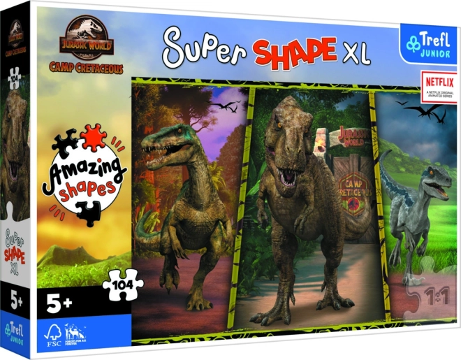 Παζλ XL Super Shape δεινόσαυροι JURASSIC WORLD 104 κομμάτια