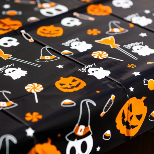 Τραπεζομάντιλο Halloween με εφέ αλουμινίου 137 × 183 cm