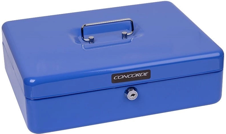 Μεταλλικό ταμείο CONCORDE 30 cm, μπλε