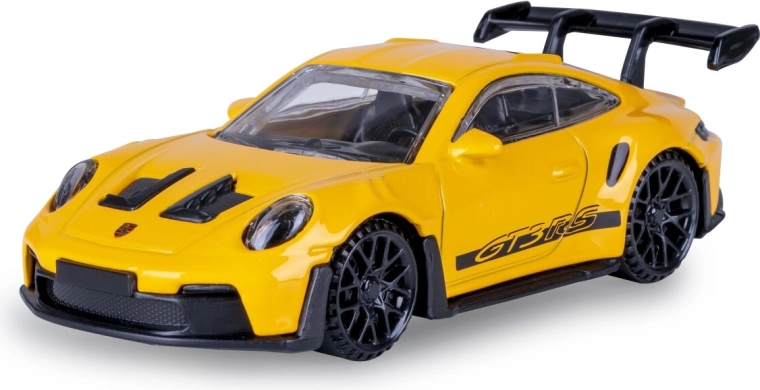 Μεταλλικό μοντέλο Porsche 911 GT3 RS σε κλίμακα 1:43, κίτρινο