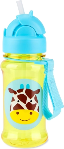 Skip Hop Zoo μπουκάλι Tritan με καλαμάκι καμηλοπάρδαλη 355 ml