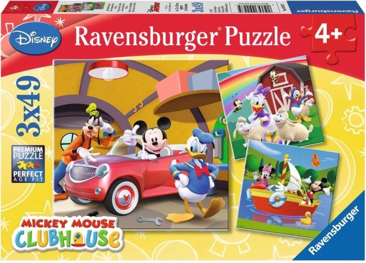 Παζλ RAVENSBURGER MICKEYHO KLUBÍK 3×49 κομμάτια