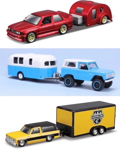 Μοντέλο αυτοκινήτου με ρυμουλκούμενο Maisto Design Tow & Go 1:64