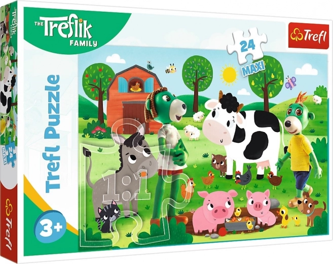 Παζλ 24 maxi Οικογένεια Trefliků στην εξοχή TREFL