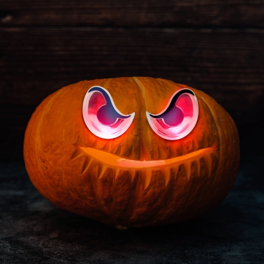 Τρομακτικά μάτια Halloween με κόκκινο φωτισμό LED, με μπαταρίες
