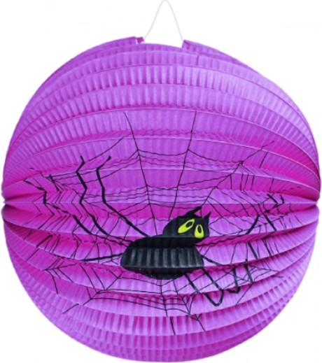 Χάρτινο φανάρι Halloween αράχνη 25 cm