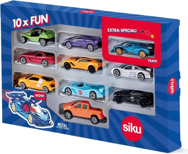 Siku Super σετ 10 σπορ αυτοκινήτων