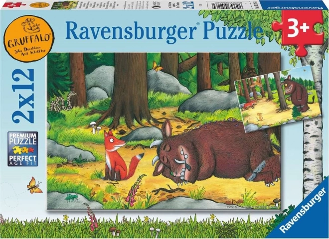 Παζλ Ravensburger Gruffalo και ζώα στο δάσος 2×12 κομμάτια