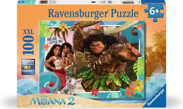 Παζλ Ravensburger Βαϊάνα 2: Εξερευνώντας έναν νέο κόσμο XXL, 100 κομμάτια