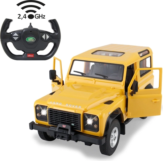 Τηλεκατευθυνόμενο μοντέλο Land Rover Defender 1:14 κίτρινο