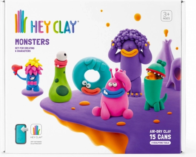 Hey Clay Monsters – σετ αφρώδους πλαστελίνης για παιδιά
