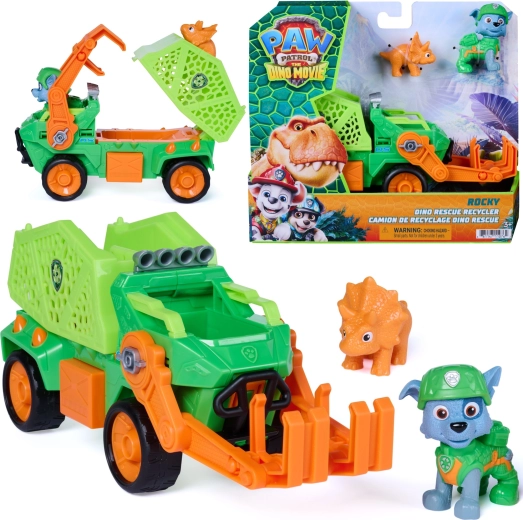 Spin Master Paw Patrol Dino Rescue απορριμματοφόρο του Rocky με φιγούρες 23 cm
