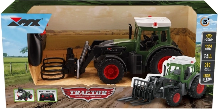 RC τρακτέρ με δαγκάνα για μπάλες 2.4 GHz 1:24