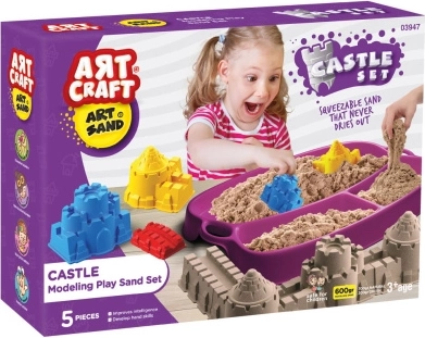 Art Craft κινητική άμμος κάστρο 600 g