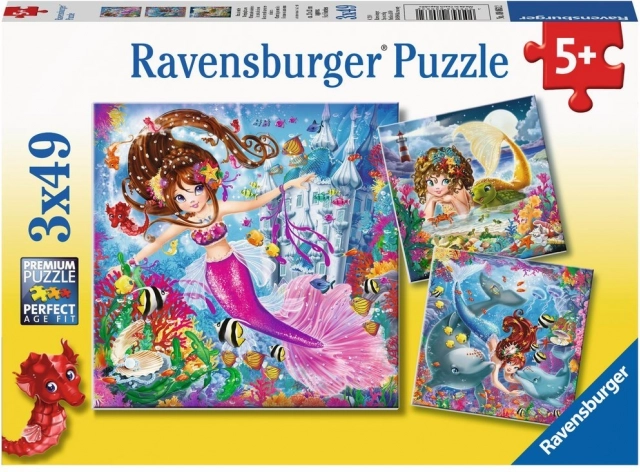 Παζλ Ravensburger Μαγικές γοργόνες 3×49 κομμάτια