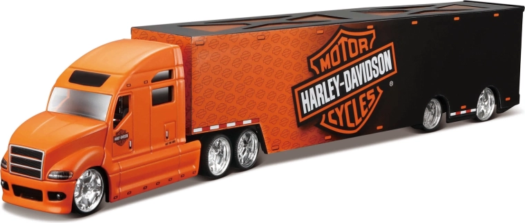 Maisto Harley-Davidson μεταφορέας μαύρο-πορτοκαλί 1:64