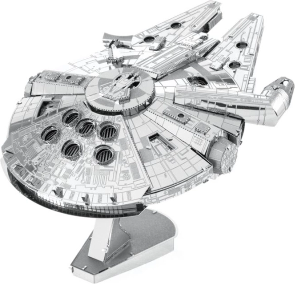 Metal Earth 3D παζλ Star Wars: Millennium Falcon IconX – μεταλλικό μοντέλο με βάση