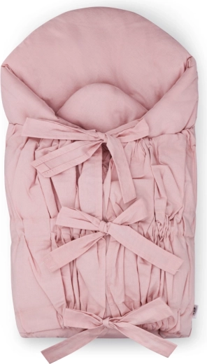 Petite&Mars κορδονωτό φάσκιωμα Nurse με ένθετο καρύδας dusty pink 75 × 75 cm