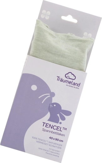 Träumeland εφαρμοστό σεντόνι Tencel 40 × 90 cm desert sage