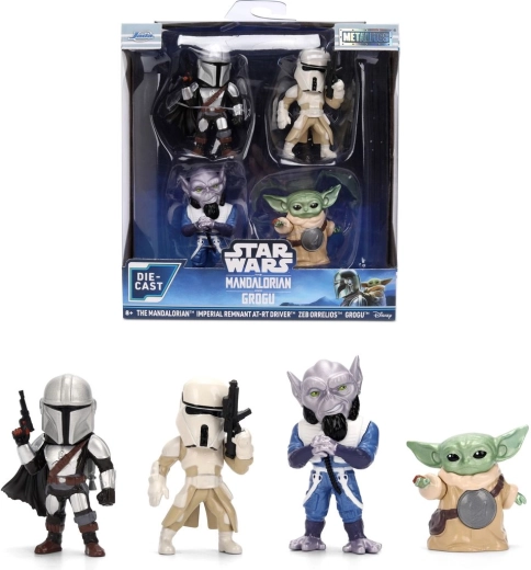 Jada Star Wars μεταλλικές φιγούρες The Mandalorian - 4 τεμ.