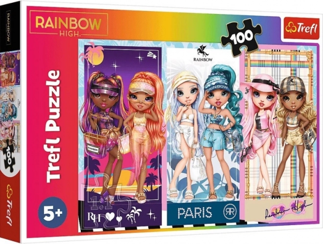Παζλ 100 κομματιών Rainbow High – κούκλες ουράνιου τόξου