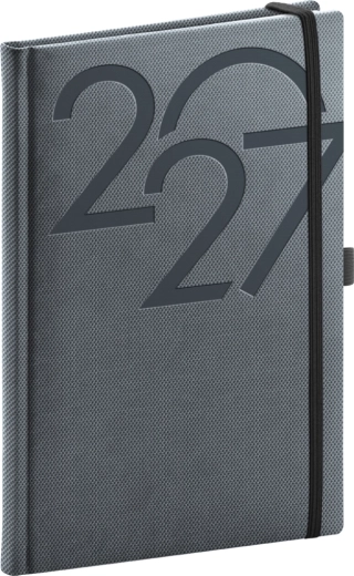 Notique εβδομαδιαίο ημερολόγιο Ajax 2027 μαύρο 15 × 21 cm