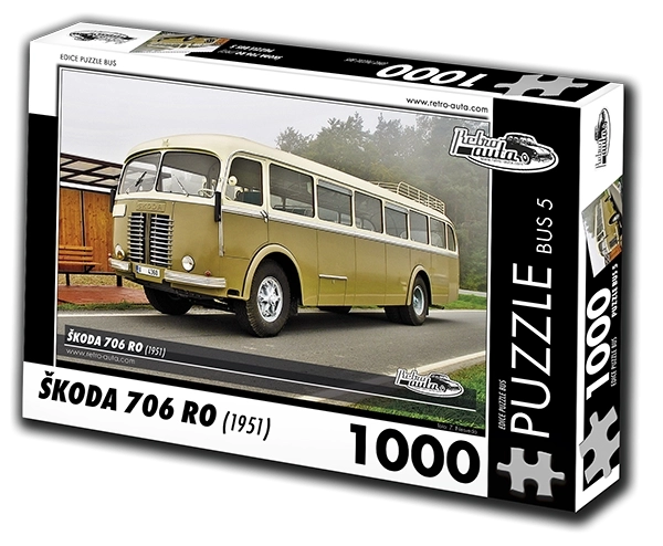 RETRO-AUTA Παζλ Λεωφορείο Škoda 706 RO (1951) 1000 κομμάτια