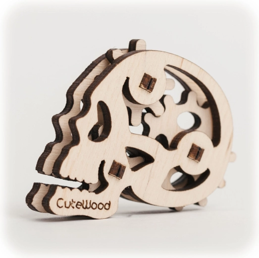 Cutewood ξύλινο 3D παζλ κρανίο