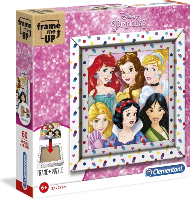 Παζλ CLEMENTONI Frame Me Up DISNEY πριγκίπισσες 60 κομματιών