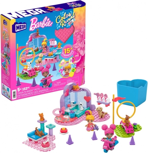 Σετ κατασκευών MEGA Barbie Color Reveal - Εκπαίδευση και φροντίδα ζώων