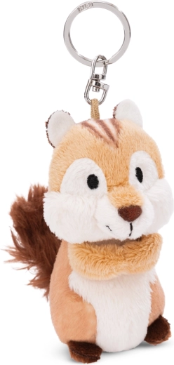 Λούτρινο μπρελόκ σκίουρος Chipmunk Jojo 9 cm NICI GREEN