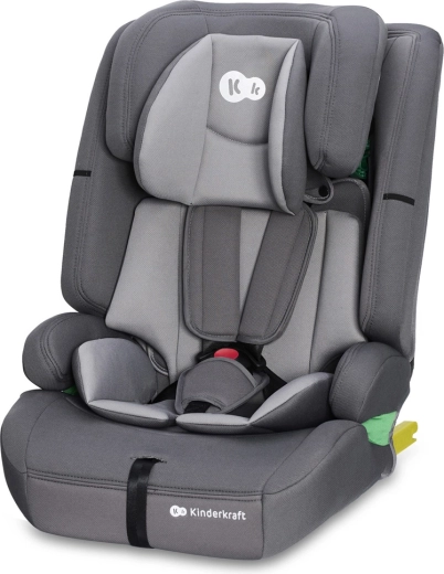 Παιδικό κάθισμα αυτοκινήτου Kinderkraft Safety Fix 2 i-Size, γκρι (76–150 cm)