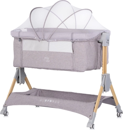 Chipolino sleepnfold 2v1 platinum προσαρμοζόμενη κούνια-παρκοκρέβατο με αλλαξιέρα