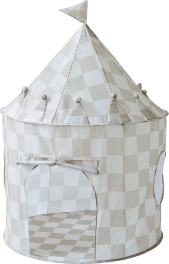 3 Sprouts παιδική σκηνή recycled checkerboard beige