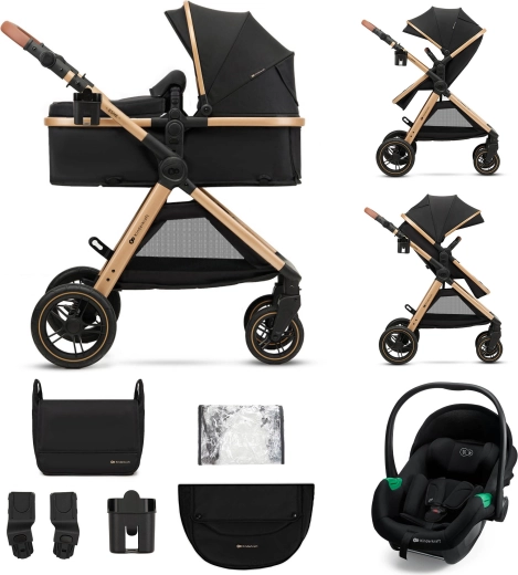 Kinderkraft συνδυαστικό καρότσι 3σε1 Esme Pro Pure Black
