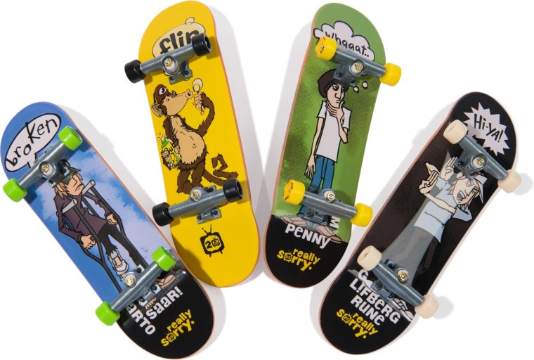 4 fingerboardy με έντονα γραφικά Flip