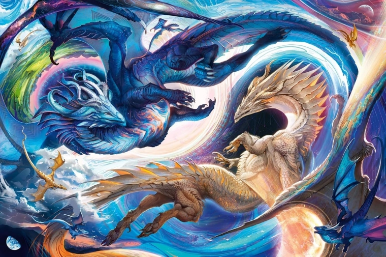 Παζλ Ravensburger Δράκοι: μέρα και νύχτα 5000 κομμάτια