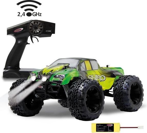 Jamara Shiro RC monster truck 4WD 1:10 2,4 GHz με LED και μπαταρία NiMH