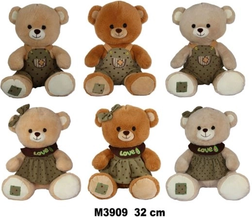 Λούτρινο αρκουδάκι 32 cm - 1 τεμάχιο