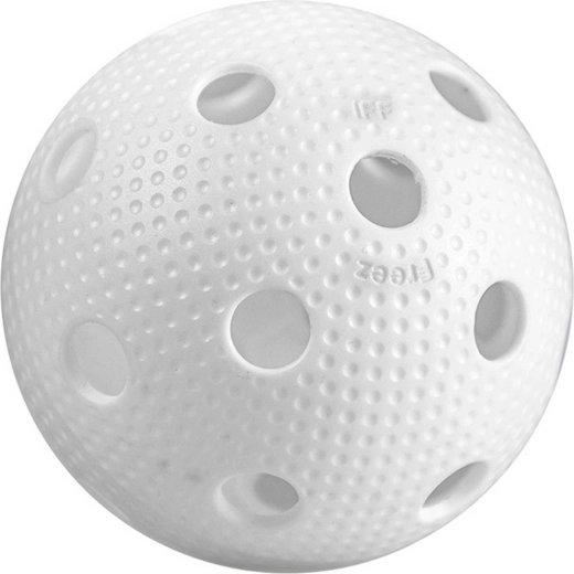 ACRA μπαλάκι floorball Freez Ball Official λευκό με πιστοποίηση IFF - 1 τεμάχιο