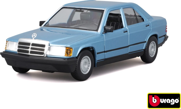 Μεταλλικό μοντέλο MERCEDES‑BENZ 190 E 1987 1:24 Diamond Blue από την BBURAGO