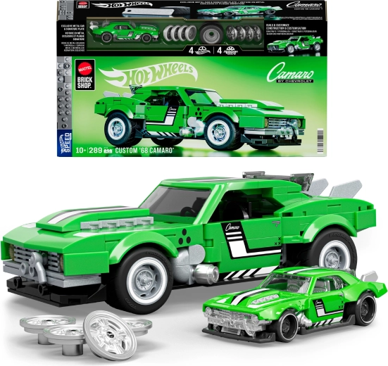 Σετ κατασκευής MATTEL BRICK SHOP HOT WHEELS Speed Series Custom ’68 Camaro, 289 κομμάτια