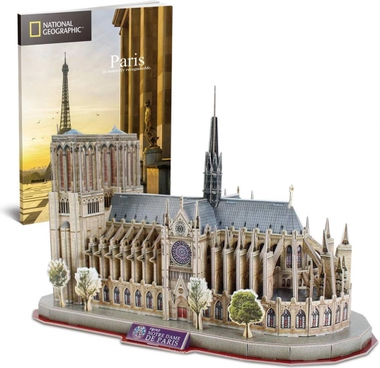 3D παζλ CUBICFUN National Geographic: καθεδρικός ναός της Παναγίας των Παρισίων – 128 κομμάτια
