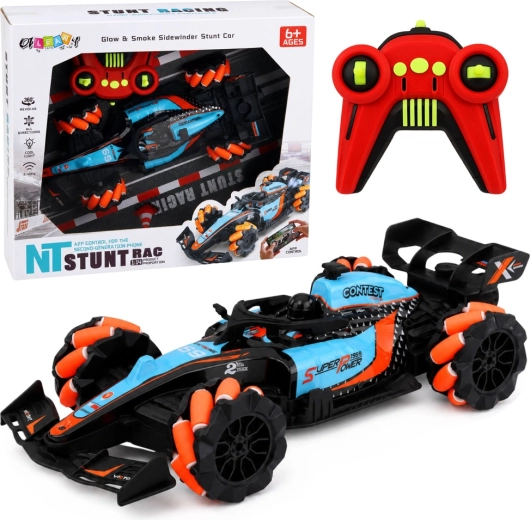 Αγωνιστικό ακροβατικό RC αυτοκίνητο 4WD με περιστροφή 360° και φώτα 1:14