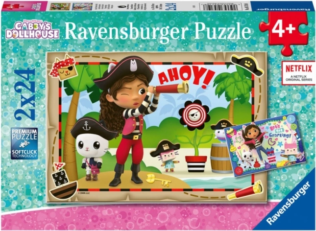 Παζλ 2×24 GABIN KOČIČÍ DOMEK – RAVENSBURGER