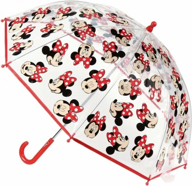 Παιδική χειροκίνητη διάφανη ομπρέλα Minnie Mouse Disney