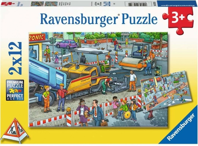 Παζλ Ravensburger Κατασκευαστικές εργασίες 2×12 κομμάτια