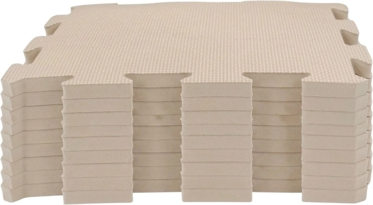 NIDO NIDO αφρώδες παιδικό/παιχνιδόστρωμα παζλ sandstone (9 τεμάχια)
