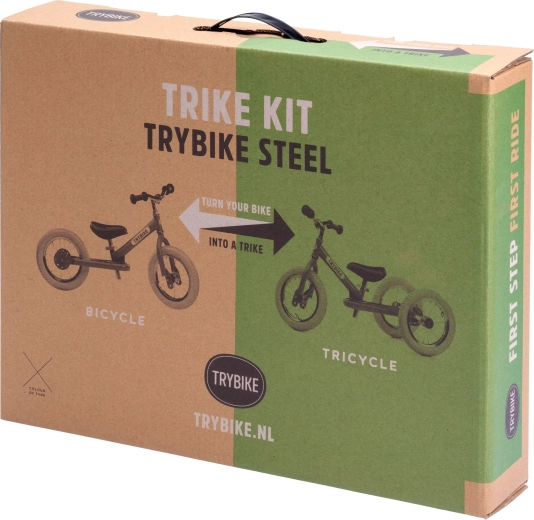 Trybike Vintage κιτ μετατροπής από ποδήλατο ισορροπίας σε τρίκυκλο με κρεμ τροχό