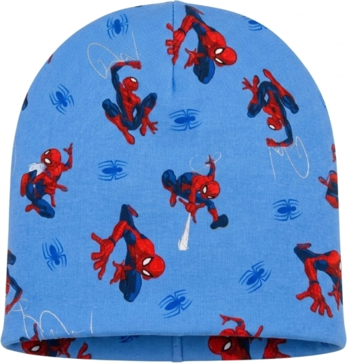 Βαμβακερό μεταβατικό σκουφάκι Marvel Spider-Man μπλε